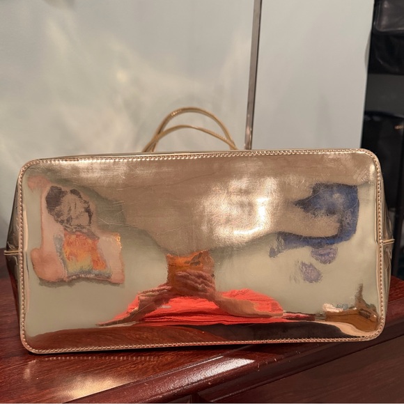 Kate Spade Gold Polka Dot Tote Bag - Picture 9 of 12